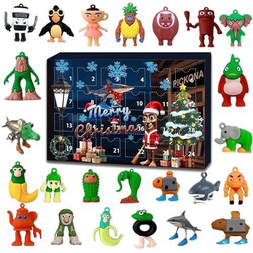 PICKONA Italian Toy Brainrot Action Figures Set, 24pcs Set Tung Tung Tung Sahur Figures for Kids & Adults Tralala-Inspired Holiday Collectibles for Fans Colleagues Friends