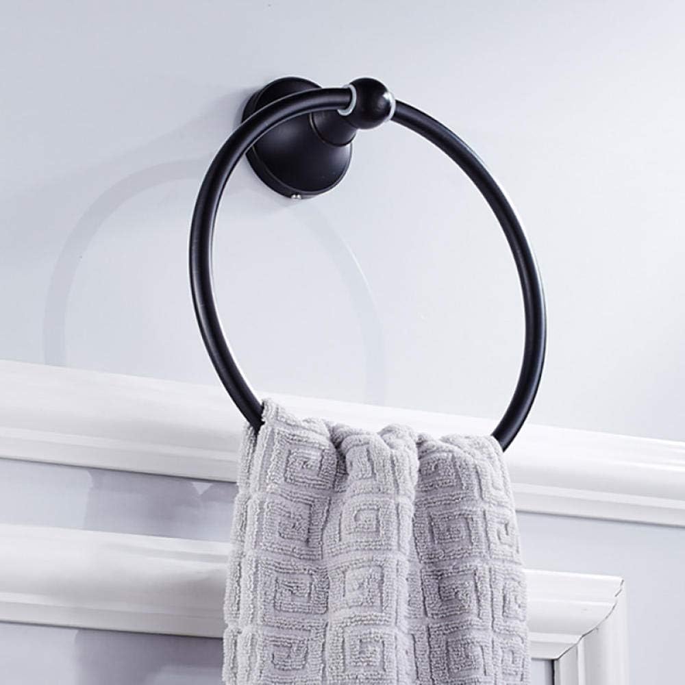Toallero montado en la pared, toallero de baño, toalleros, negro, bronce antiguo, toalla de baño, latón, cromo, blanco, toallas de mano, estante redondo, montado en la pared, decorativo for el hogar,