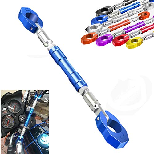 YIBO 2020 アルミブレース バー レンチ付き オートバイハンドルバー おしゃれ バイク ハンドル ブレース 調整可能なクロスバー クランプの直径22mm適用