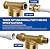 SimPure 40/200 Micron Spin Down Sediment Water Filter Combine with SimPure Whole House Water Filter Housing, for Better Filtration Results