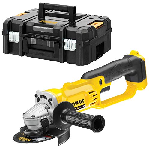 DeWalt DCG412NT Hoekslijper, krachtige slijpmachine met trillingsarme transmissie, voor het schuren, zelfs op moeilijk bereikbare plaatsen, 1 x slijper 18 V, zwart, geel - Afbeelding 5