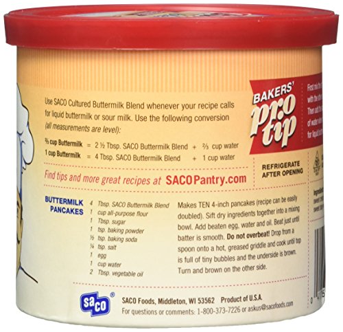 Saco Powdered Buttermilk, 12-ounce Can ( Multi-Pack)