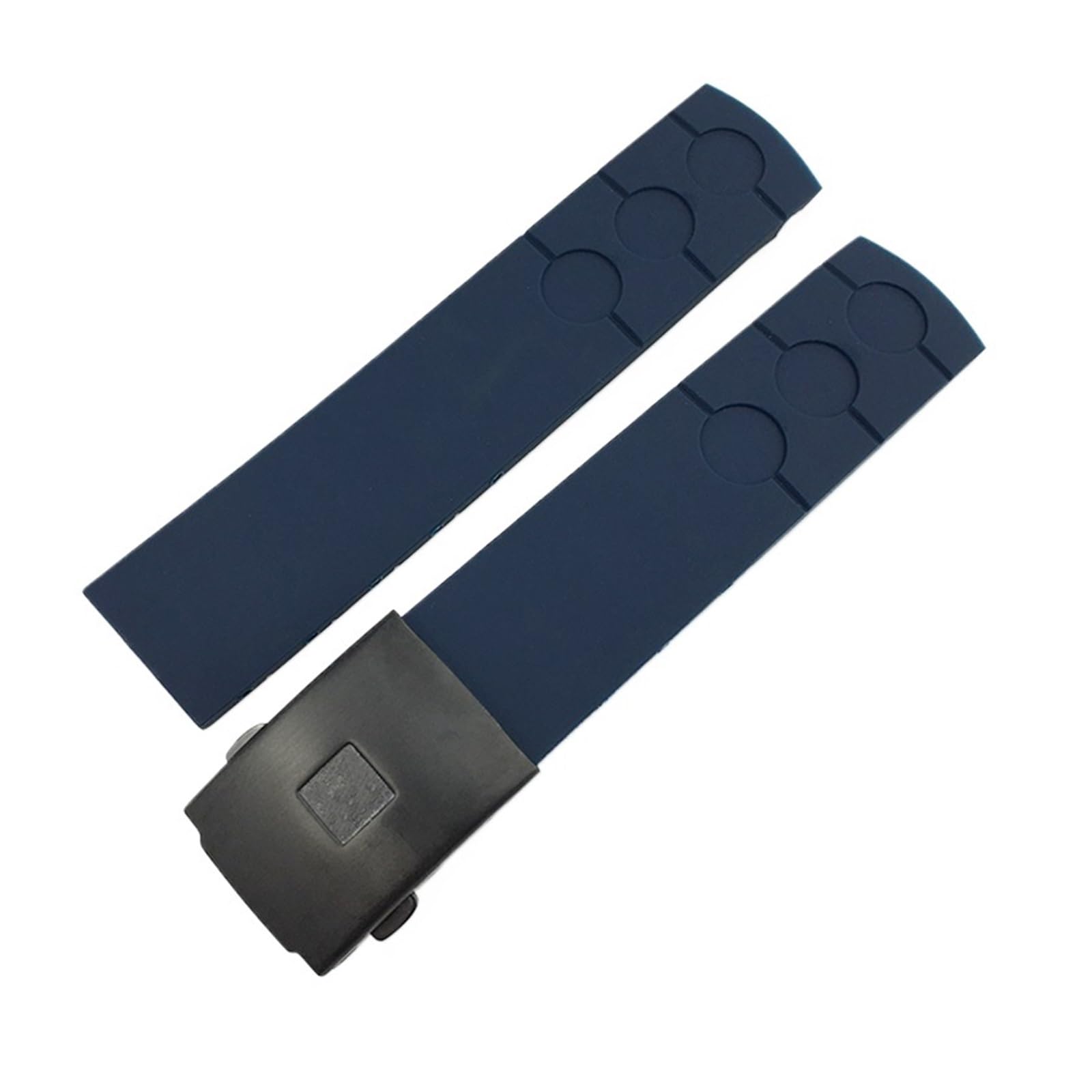 FYYFS Bracelet de montre en caoutchouc et Silicone, 20mm, noir, bleu, Orange, boucle pliante, étanche, Compatible avec la montre Tissot PRS516 T044