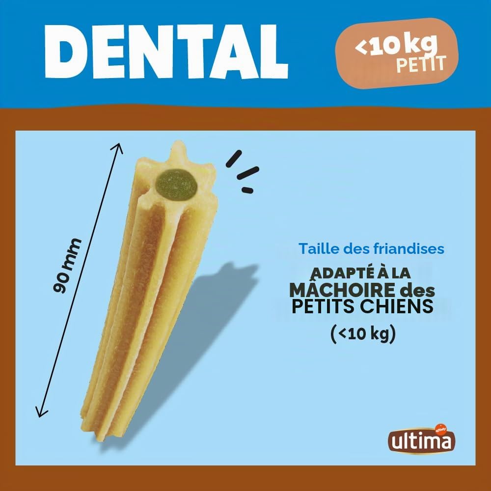 Ultima Snacks pour Chiens Mini/Petits bâtons dentaires 13 x 90 g