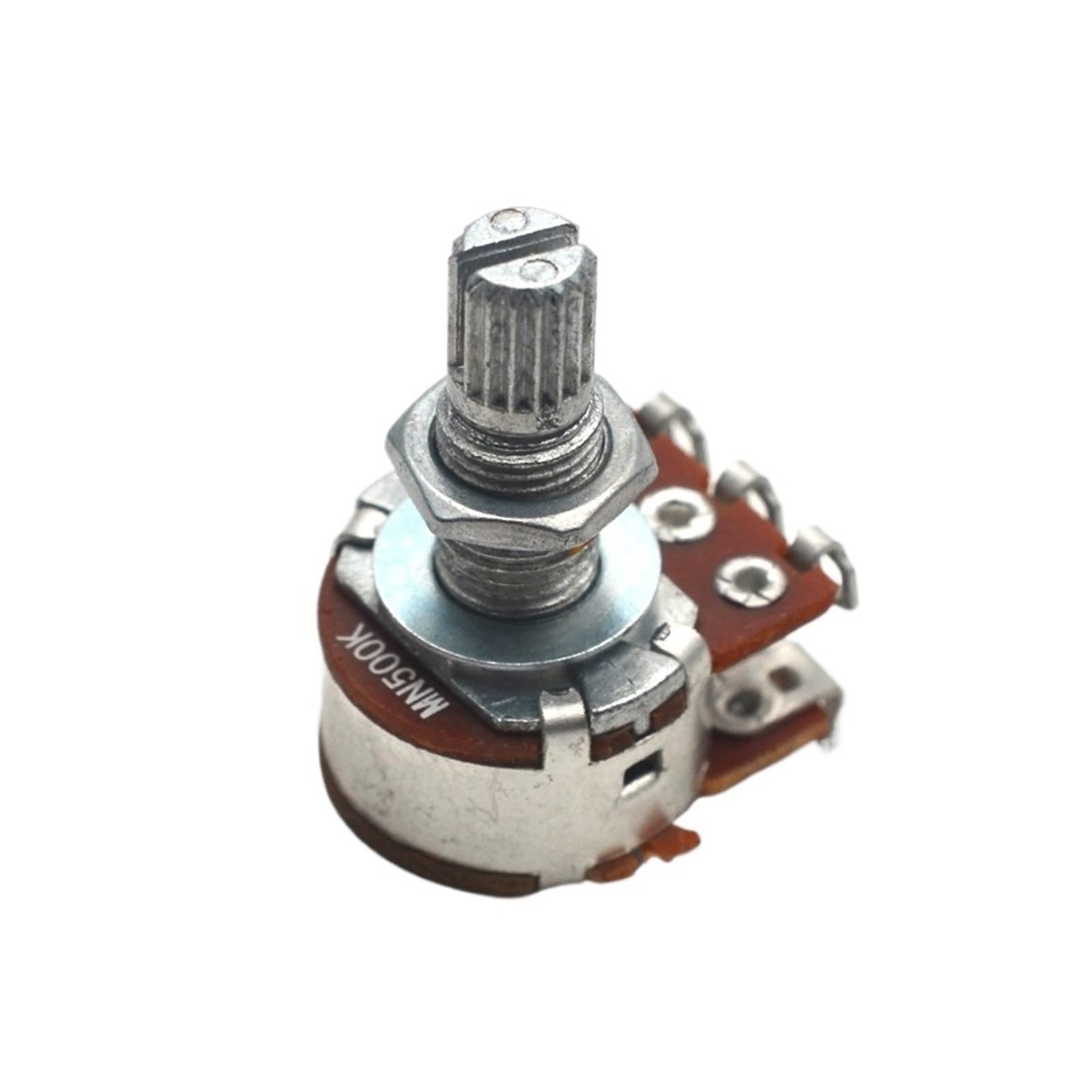 50 Uds doble equilibrio apilado tallo moleteado guitarra bajo Control de tono volumen potenciómetro interruptor-MN250K-MN500K(MN500K 50Pcs)