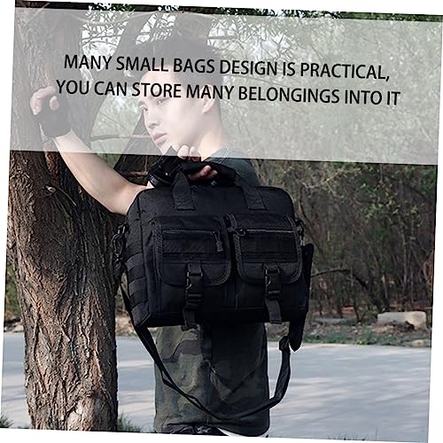 Cross Body Laptop Briefcase Fashionable Man Storage Bag in Camouflage Zipper Pockets for Cellphone Earphones Money3