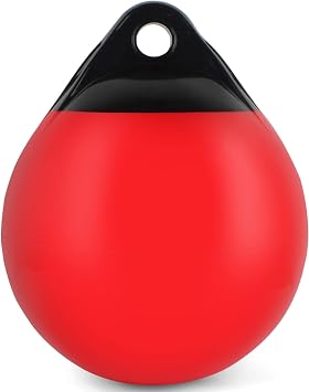 10/12/15 inch Boat Buoy Balls Anchor Buoy Float Round Boat Fenders,Vinyl Inflatable Boat Mooring Buoys,Boat Buoys Bumpers for Docking/Anchoring/Marking - Multi Color Optional 1,2,4 Pack