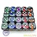 Bescon Mineral Rocks GEM Vines 6 Sides 16MM Dice Set 20 Pack, 5/8