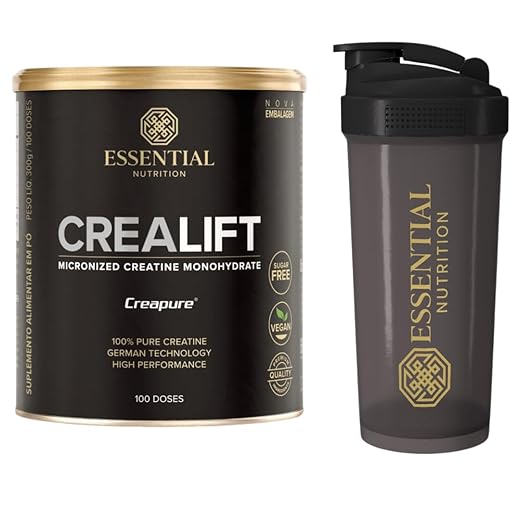 Crealift Essential Nutrition 300g - Creatina Creapure + Coqueteleira