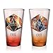Dungeons and Dragons Pint Glass, FAIL& CRIT Set of 2, 16oz