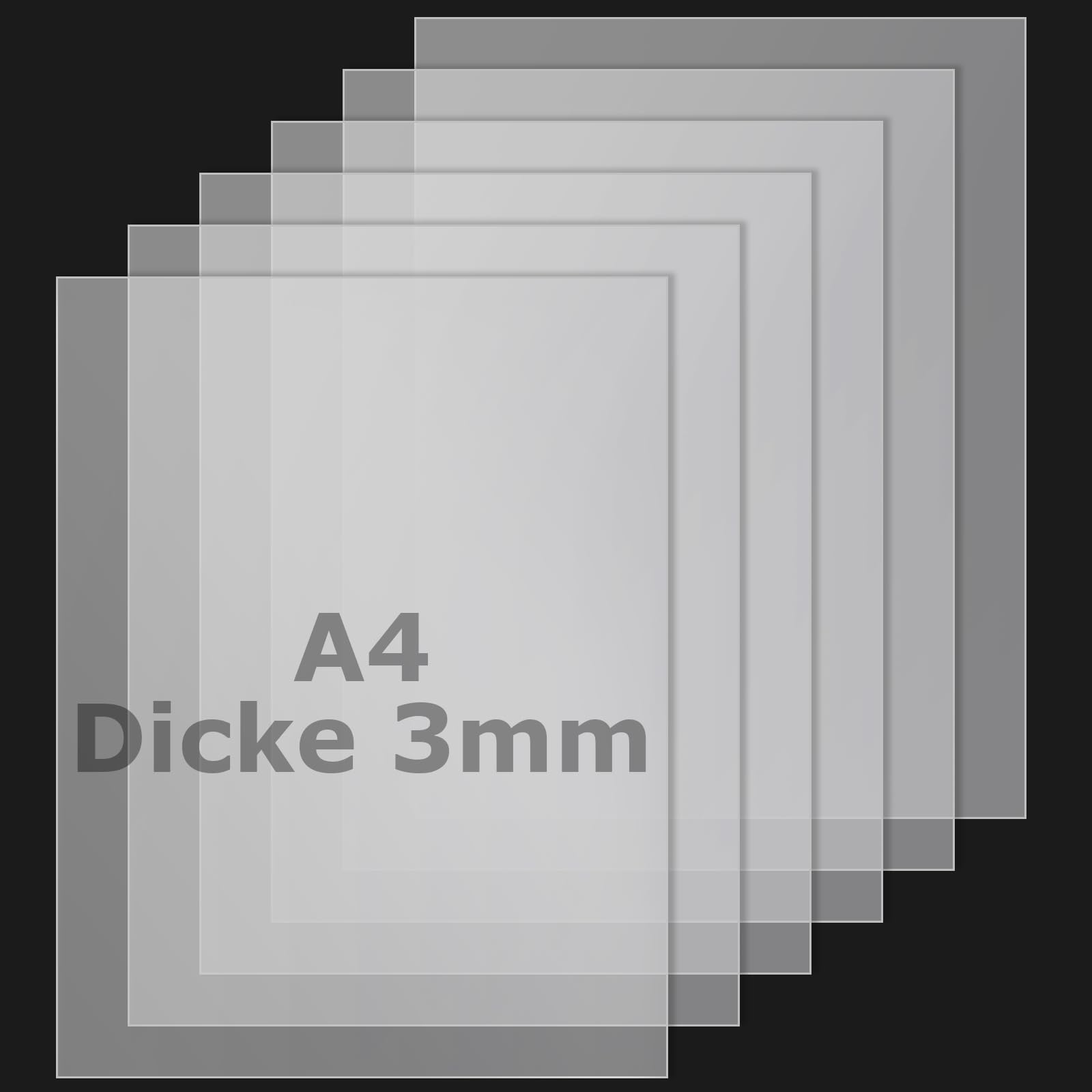 Fogli In Plexiglass Trasparente A4 - 3 Mm Di Spessore, 210x297 Mm, Per Fai Da Te E Decorazioni - Foto 8