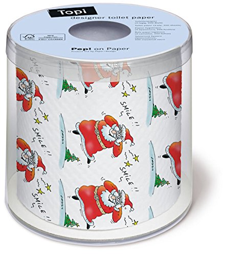 Toilettenpapier bedruckt Rolls of Toilet with Choice of Christmas Themes.