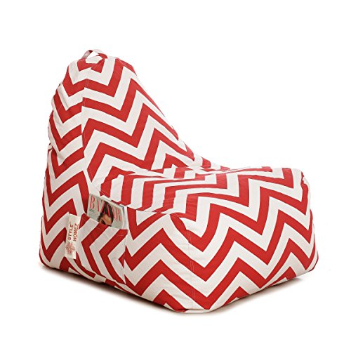 Image of Style Homez Hackey Cotton Canvas Stripes Printed Bean Bag XXL Size Filled with Beans Fillers