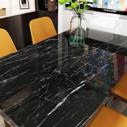 Image of SUNBIRD Wood Furniture Wallpaper Vinyl, Self-Adhesive Wood Wall Paper, Almirah,Kitchen Home Decoration 24in x 3 Meter (Black Pearl)