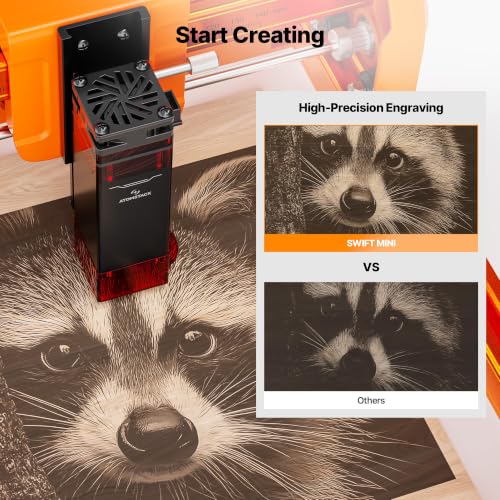 Image of ATOMSTACK Swift Laser Engraver Machine, Premium, Orange, 5W Laser Cutter