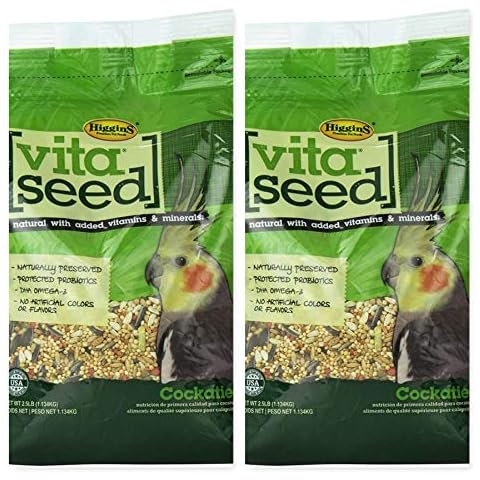 Higgins 2 Pack of Vita Seed Natural Blend Cockatiel Food, 2.5 Pounds Each Cover