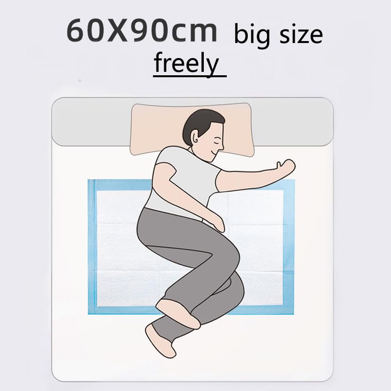 Multi Purposed 60CM(23.6 inches) x90CM(35.4 inches) Disposable Waterproof Nursing Care Pad for Adult Pet Pack of 10 Disposable Diaper for Beauty Massage Salon Elder Maternity Baby Pet