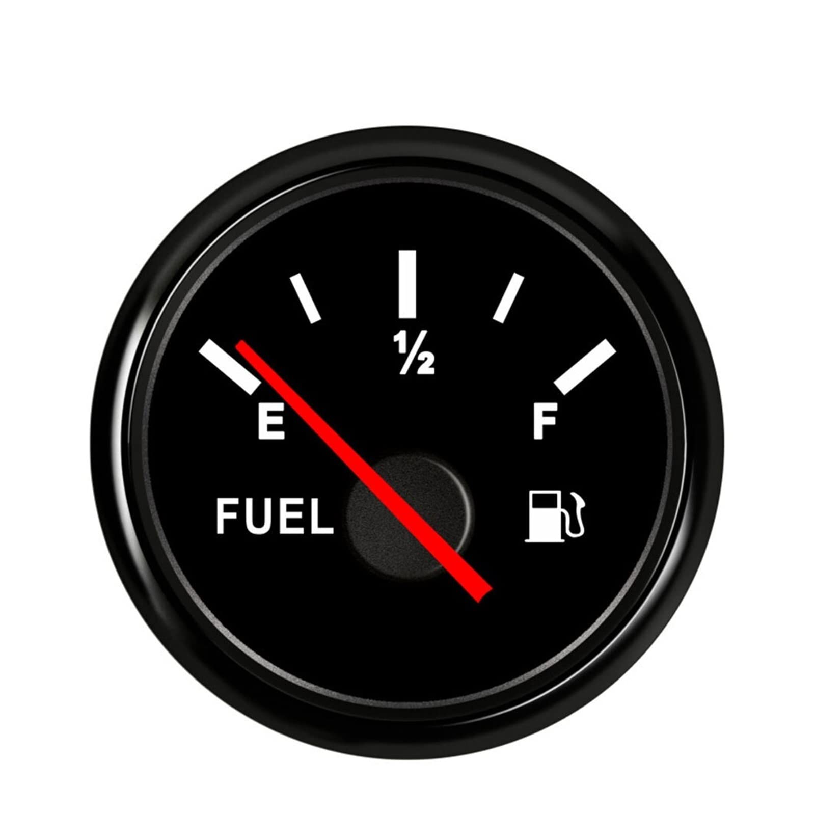 Cfwwsaq Bn-240-33 Ohm Liquid Level Meter, Boat Marine Fuel Level Gauge 52Mm Pointer Fuel Level Gauge Led Light Display Fuel Gauge For Universal Boat Car Truck Rv Camper(Bn-240-33 Ohm)