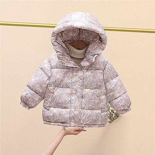 Toddler Baby Hooded Down Jacket Boys Girls Kids Floral Thicken Warm Winter Coat Outerwear Winter Jacket2