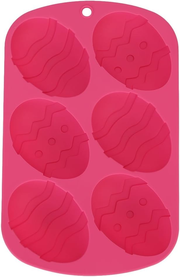 Pink Silicone Easter Egg Mold