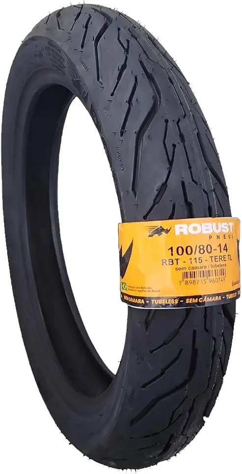 Pneu 100/80-14 Sem Camara Robust Pcx Dianteiro Scooter