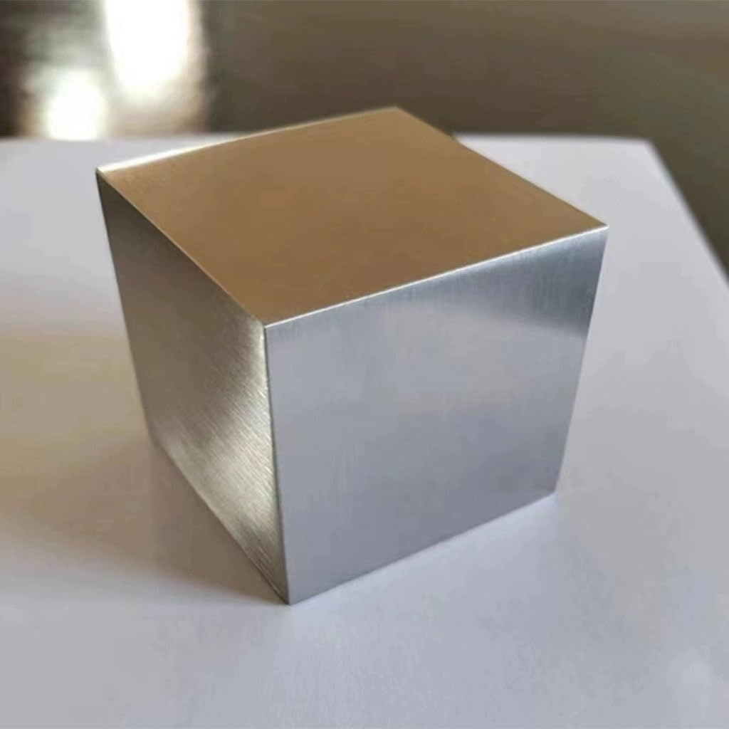 Fermacarte cubo in acciaio inossidabile 304, blocco quadrato solido lucido, resistente all'erosione, design durevole, perfetto per ufficio o decorazione domestica, dimensioni 45 x 45 x 45 mm