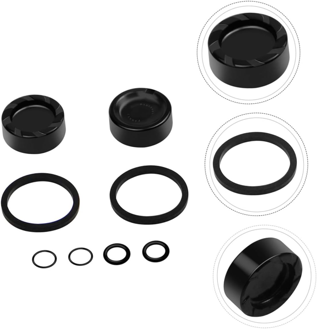Bike Brakes Piston Kit Seal Heat Dissipation Design Compatible Enhanced Braking Performance and Safety