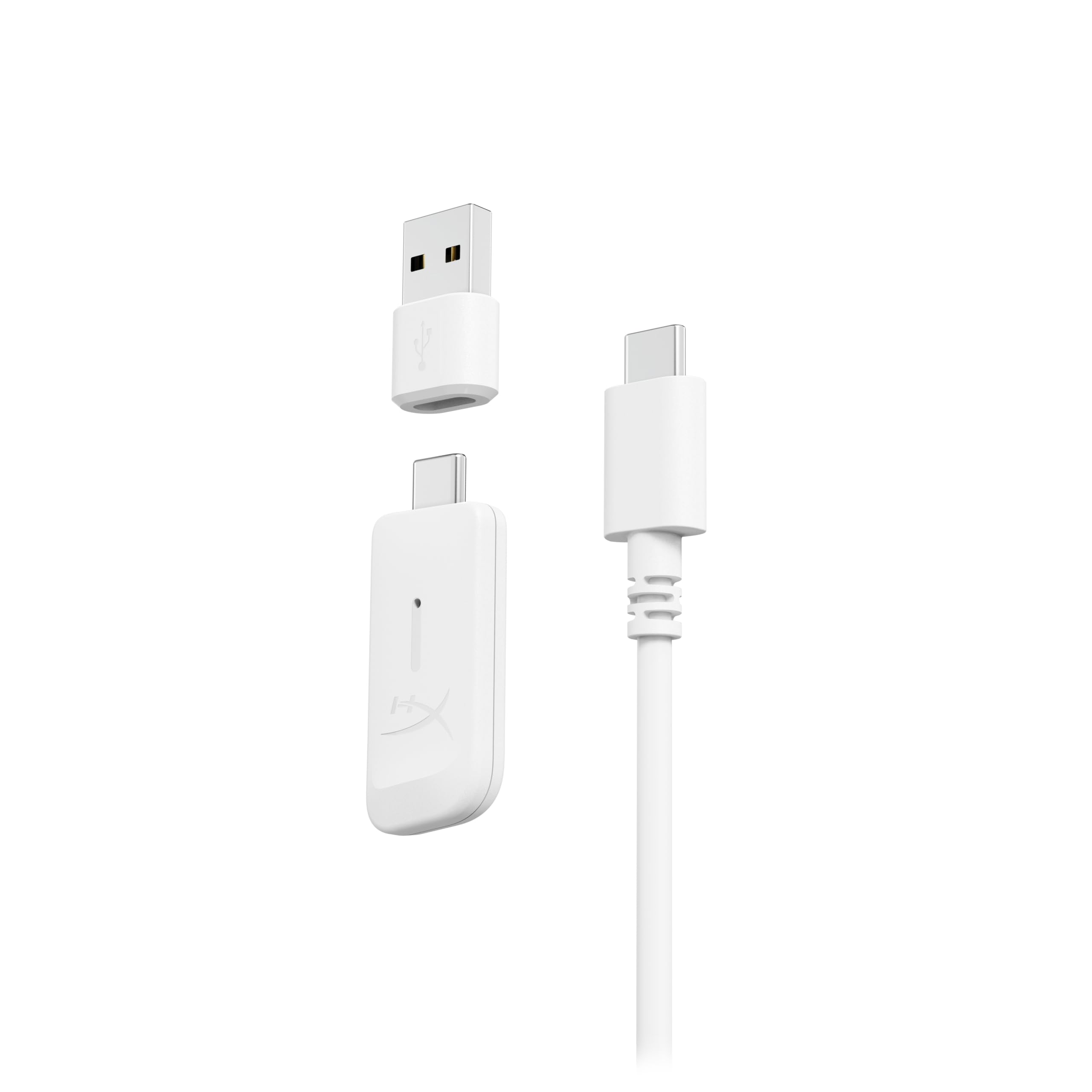 HyperX Cloud III S, Casque Gaming sans Fil, Bluetooth/2,4 GHz, PC/PS5/Xbox, jusqu'à 200h de Batterie, transducteurs 53 mm, DTS, Micro 10 mm, Blanc
