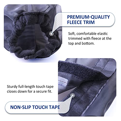 Image of Universal Size Horse Leggings Fine Mesh Horse Fly Boots Greatly Reduce Stomping Breathable Horse Boots Leg Wraps (Set of 4) Black