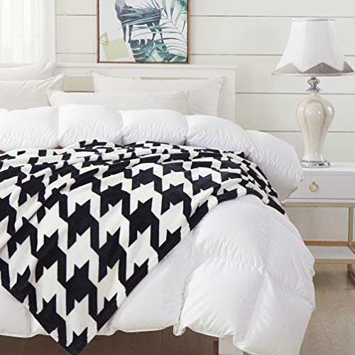 Cocoplay W Throw Blanket For Couch (Houndstooth, Twin（60''×80''）) #TOP9