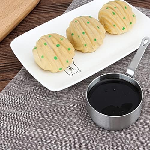 Gravy Boat Sauce Jug Food Snack Sauce Cup Pot Taste Dish with Handle Thickened Vinegar Coffee Milk Plate Containers Tableware (Color : Large)