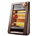 TOMYEUS Termoventilatore Riscaldatore Elettrico riscaldatore Home Office scaldabagno Elettrico La Luce Scura Non è abbagliante, Stufa a Grill for Desktop Anti-scottatura Stufe elettriche