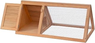 Safe and Spacious Rabbit Cage for Small Animals, Durable Fir Wood with Painted Finish, Easy Assembly, Outdoor Use