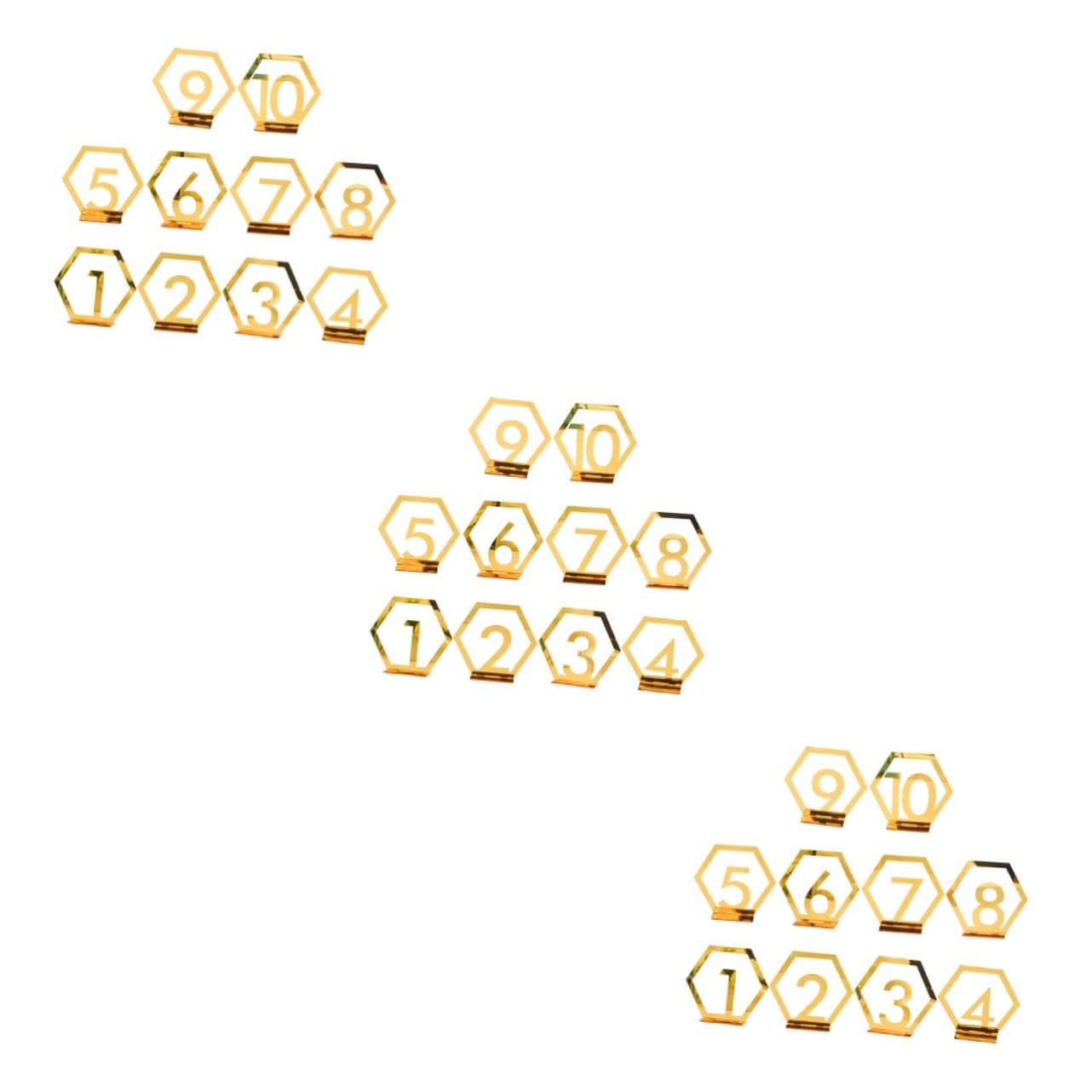 Alipis 30stücke Teiliges Goldene Hochzeits-tischnummern Spiegelnd Elegant Für Hochzeitsfeiern Partys Wiederverwendbare Tischdeko Zahlen Platzsparend Und Langlebig