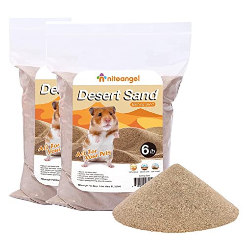 Image of Niteangel Hamster Desert Bath Sand | No-Dust Bath or Potty Litter Sand for Hamster Chinchillas Gerbil Mice Degu or Other Small Pets