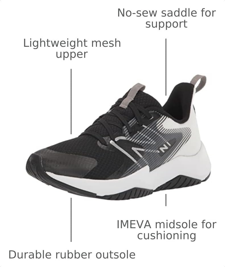 Image of New Balance Kids' Rave Run V2 Lace-Up Running Shoes