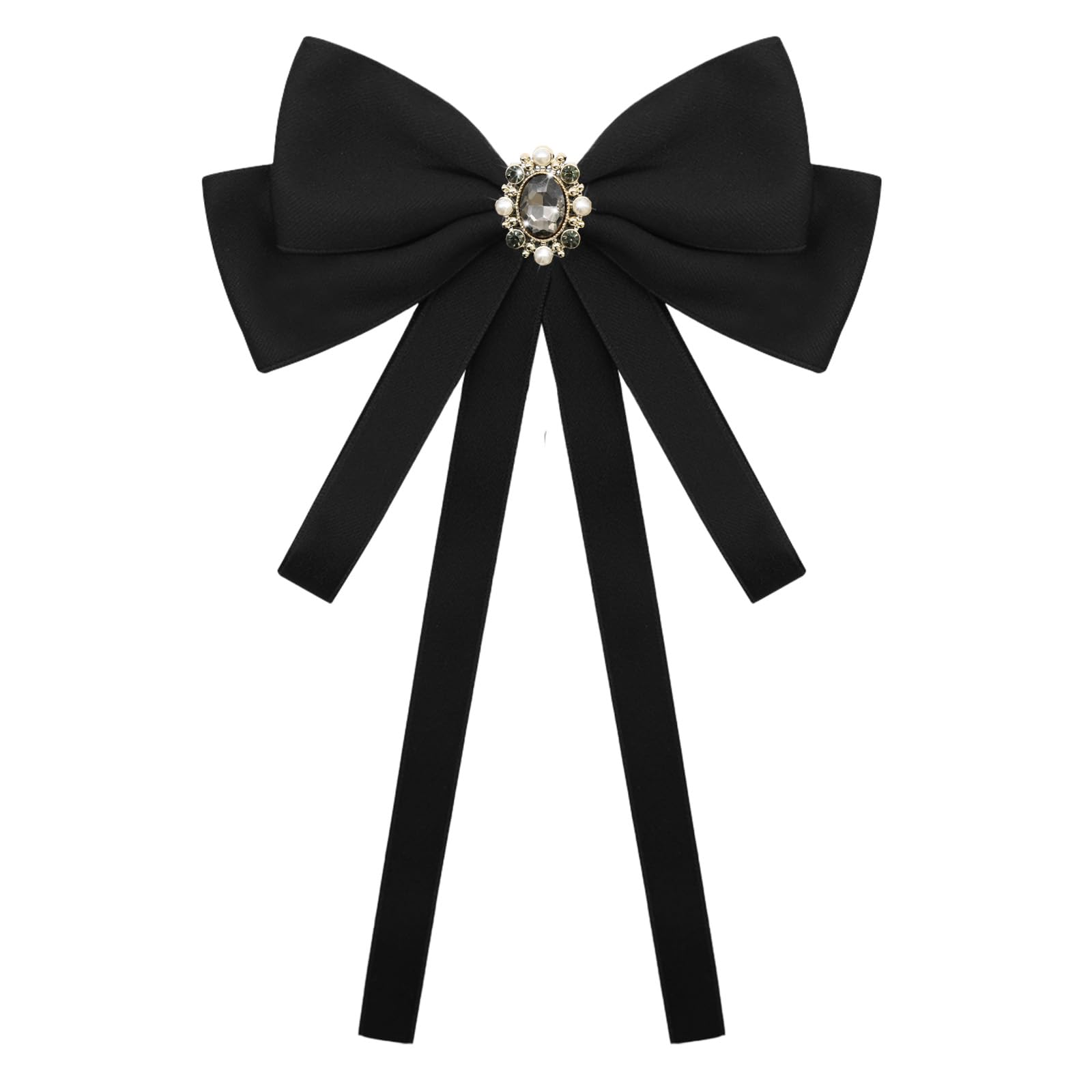 LJBFNN Bow Ties for Women, Adjustable Pre Tied Bow Tie Solid Color Ribbon Bowtie for Girls Ladies Party Daily Cosplay School