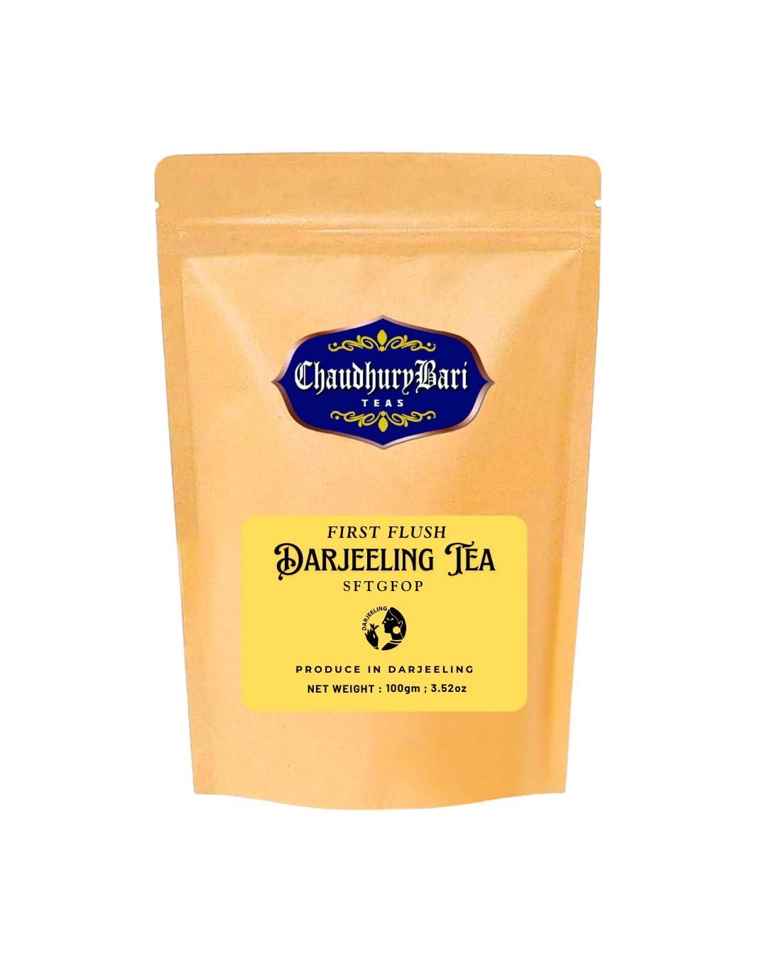 Darjeeling First Flush Black Tea | 100g | Pack Of 01 | Naturally Sweet & Flowery Flavour By ChaudhuryBari TEAS