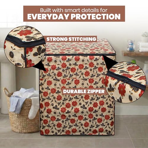 Image of DREAM CARE Waterproof & Dustproof Washing Machine Cover Top Load & Semi Automatic Suitable for 7 kg, 7.2 kg, 7.5 kg (83 x 95 x 51 cms)