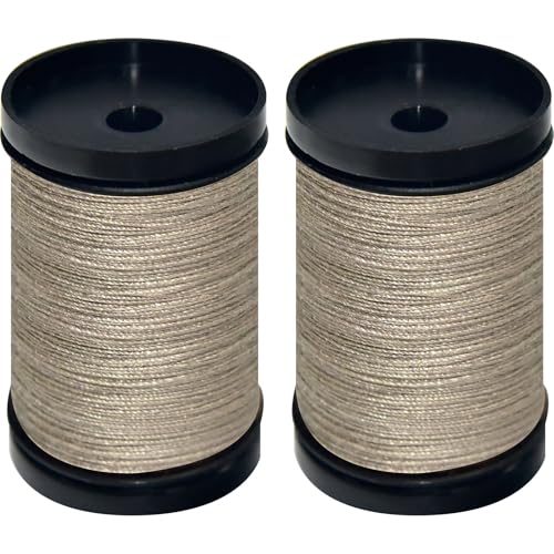 Hilo de costura Denim 2 bobinas color Taupe miniatura 1