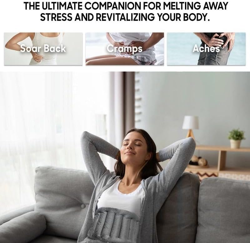 Miniatura 5 de Envoltura de terapia caliente y fría + máscara de ojos para ojos secos reutilizable - Almohadilla térmica para microondas y bolsa de hielo