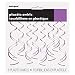 26" Plasting Hanging Swirl Purple Decorations, 8ct
