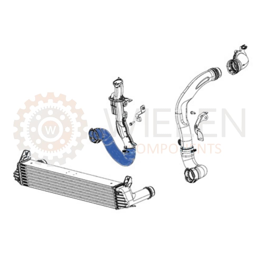 WIELEN COMPATIBILE CON MANICOTTO INTERCOOLER TUBO TURBO ARIA PER JEEP CHEROKEE 2.0 2014-2018 68141375AB