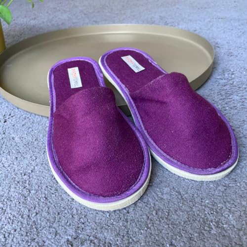 Image of Travelkhushi Soft Comfy Home Slippers For Women & Men For Winter Capet flip flops for Bedroom Indoor Carpet house slides Anti skid Slippers for Winter & Summer