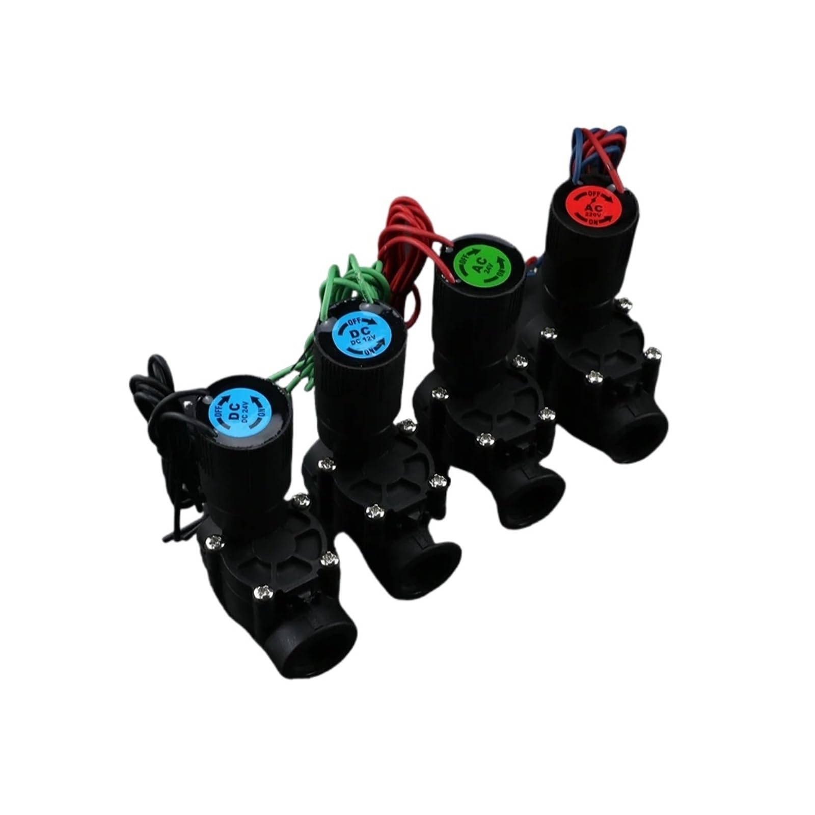 Elettrovalvola in nylon normalmente chiusa | DN15-DN25, 1/2"-1", AC220V/DC12V, corpo in nylon for irrigazione di giardini e aree verdi(3/4",DC12V)
