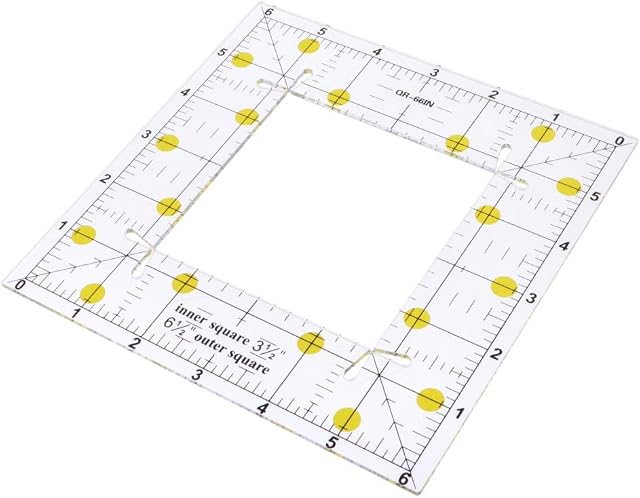 Sharplace Quilting 90 Degree Square Shape Acrylic Template
