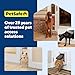 PetSafe Sliding Glass Pet Door - No-Cut DIY Install Doggy Door for Renters - Aluminum Frame - Adjustable Height 75 7/8