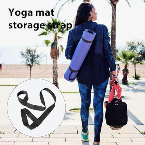 Yoga Strap for Mat - Adjustable Exercise Mat Carrier with Anti Slip Holder | Lightweight Yoga Sling with Comfortable Grip for Carrying Mats to Studio Gym Home Outdoor Practice - Image 4