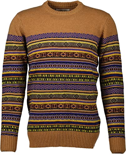 Revolution Mens 6534 Sweater, Brown, L