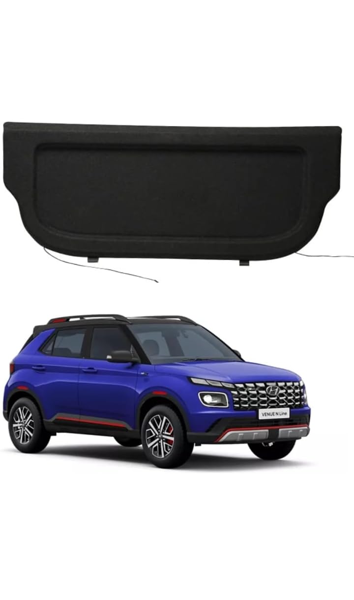 Parcel Tray Plastic Tray Compatible with (Hyundai Venue 2023) Set of 1pc-image-15